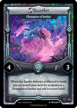 Image of Soarlet - Champion of Aeolus (TP3-24) - Organized Play Series 3 Holo
