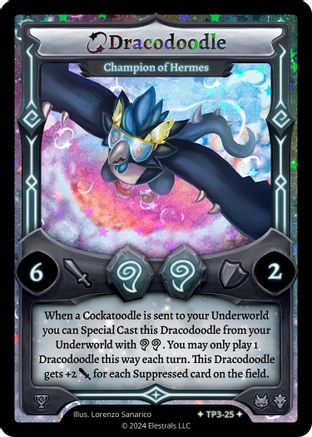 Image of Dracodoodle - Champion of Hermes (TP3-25) - Organized Play Series 3 Holo