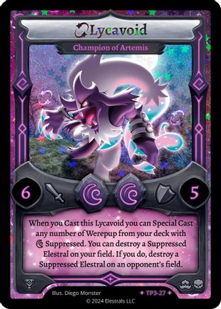 Image of Lycavoid - Champion of Artemis (TP3-27) - Organized Play Series 3 Holo