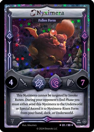 Image of Nyximera - Fallen Form (Serialized)  - Organized Play Series 3 Holo