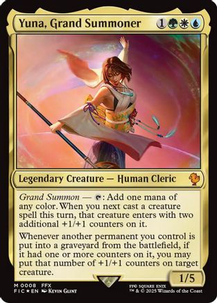 Image of Yuna, Grand Summoner (FIC-008) - Commander: FINAL FANTASY