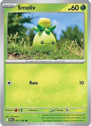 Image of Smoliv 021  - Reverse Holofoil SV10 Destined Rivals - Common