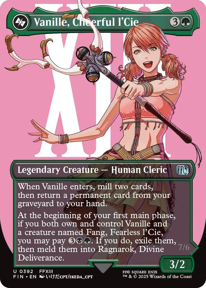 Vanille, Cheerful l'Cie (Borderless) - FINAL FANTASY (FIN) Foil