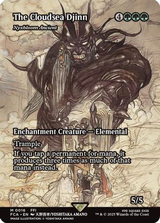 Image of The Cloudsea Djinn - Nyxbloom Ancient (Showcase) (FCA-016) - FINAL FANTASY: Through the Ages Foil