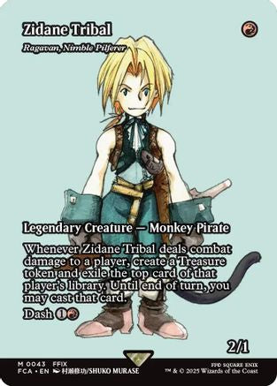 Image of Zidane Tribal - Ragavan, Nimble Pilferer (Showcase) (FCA-043) - FINAL FANTASY: Through the Ages Foil