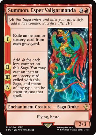 Image of Summon: Esper Valigarmanda (FIC-060) - Commander: FINAL FANTASY