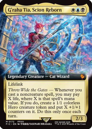 Image of G'raha Tia, Scion Reborn (Extended Art) (FIC-172) - Commander: FINAL FANTASY Foil