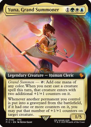Image of Yuna, Grand Summoner (Extended Art) (FIC-192) - Commander: FINAL FANTASY