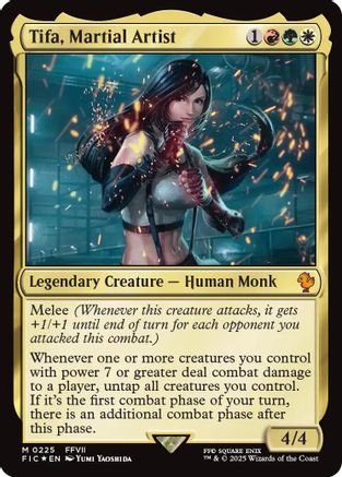 Image of Tifa, Martial Artist (Surge Foil) (FIC-225) - Commander: FINAL FANTASY Foil