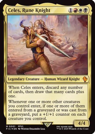 Image of Celes, Rune Knight (FIC-001) - Commander: FINAL FANTASY