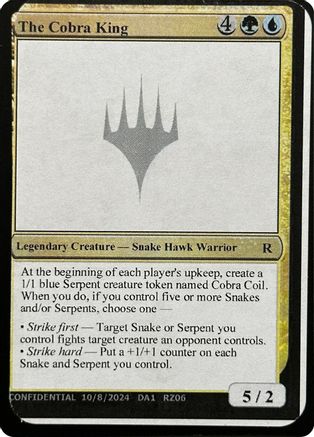 Image of The Cobra King (-) - Un-Known Event Playtest Cards