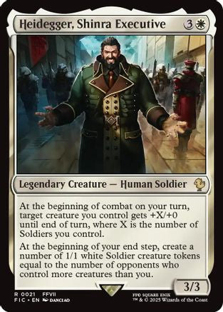 Image of Heidegger, Shinra Executive (FIC-021) - Commander: FINAL FANTASY