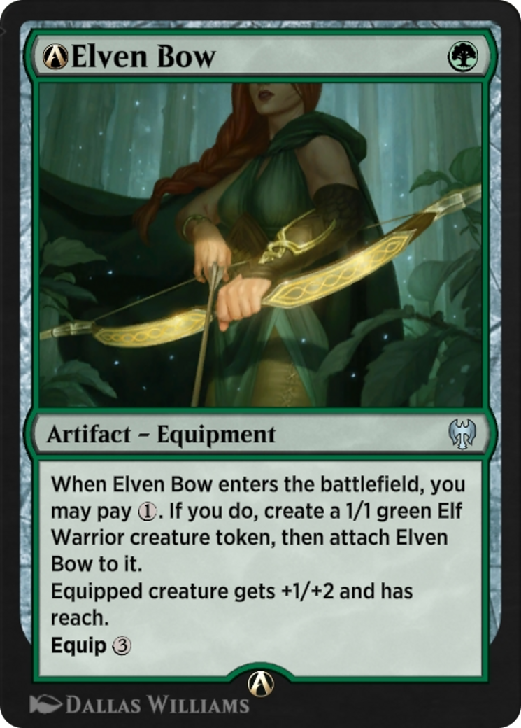 Image of A-Elven Bow (KHM-A-166) - Kaldheim