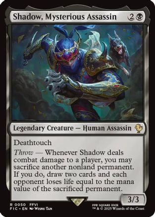 Image of Shadow, Mysterious Assassin (FIC-050) - Commander: FINAL FANTASY
