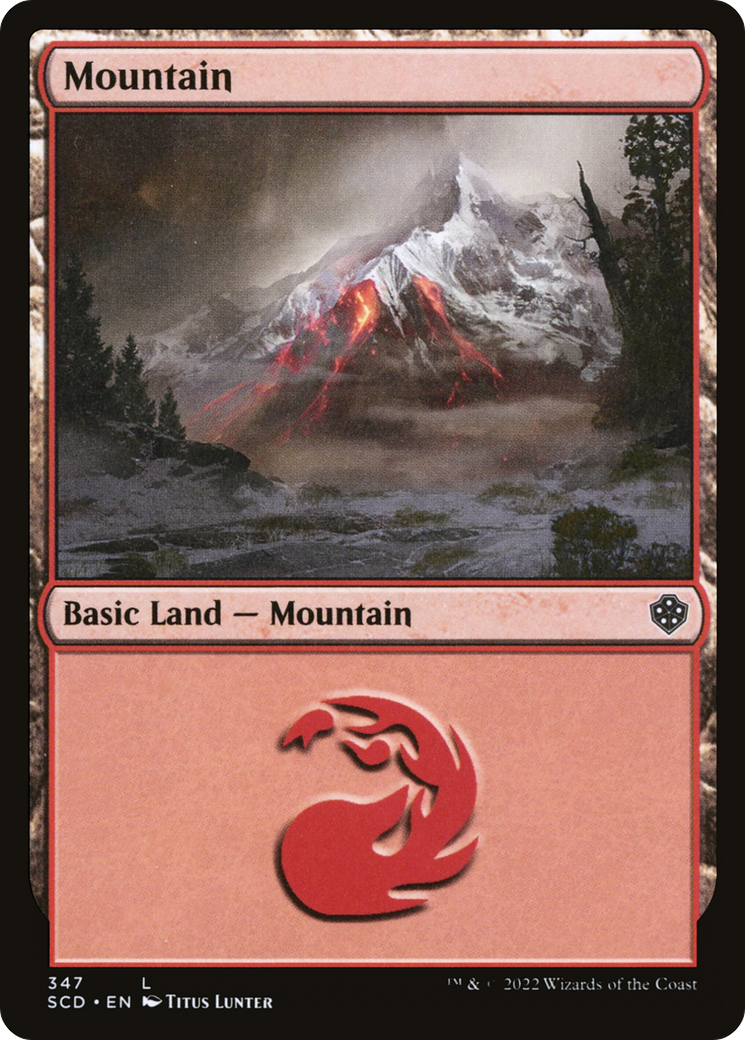Image of Mountain (347) (SCD-347) - Starter Commander Decks