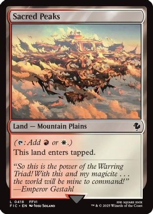 Image of Sacred Peaks (FIC-418) - Commander: FINAL FANTASY
