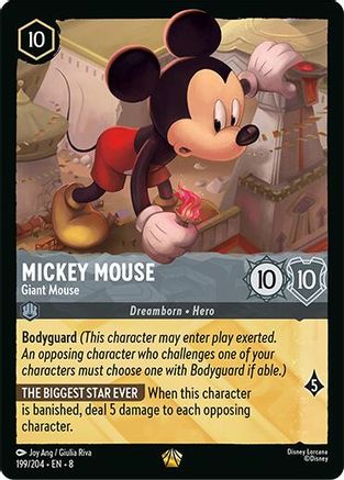 Image of Mickey Mouse - Giant Mouse (199/204) - Reign of Jafar