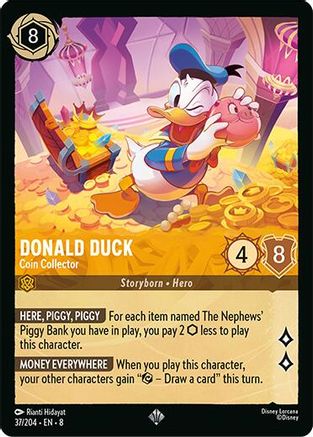 Image of Donald Duck - Coin Collector (37/204) - Reign of Jafar Cold Foil