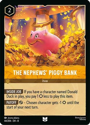 Image of The Nephews' Piggy Bank (44/204) - Reign of Jafar Cold Foil