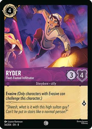 Image of Ryder - Fleet-Footed Infiltrator (56/204) - Reign of Jafar