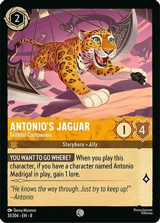 Image of Antonio's Jaguar - Faithful Companion (31/204) - Reign of Jafar