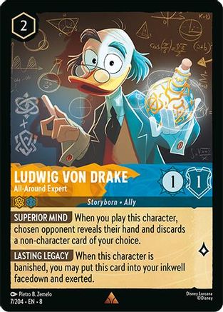 Image of Ludwig Von Drake - All-Around Expert (7/204) - Reign of Jafar