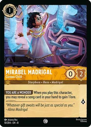 Image of Mirabel Madrigal - Curious Child (10/204) - Reign of Jafar Cold Foil
