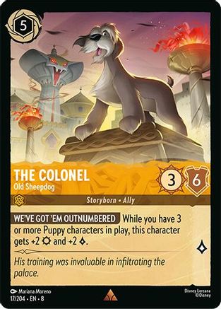 Image of The Colonel - Old Sheepdog (17/204) - Reign of Jafar Cold Foil