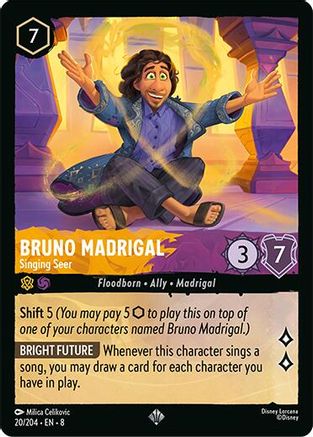 Image of Bruno Madrigal - Singing Seer (20/204) - Reign of Jafar
