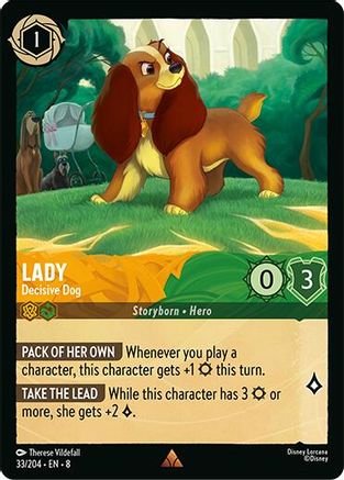 Image of Lady - Decisive Dog (33/204) - Reign of Jafar Cold Foil