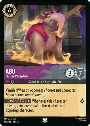 Image of Abu - Illusory Pachyderm (50/204) - Reign of Jafar Cold Foil