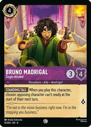 Image of Bruno Madrigal - Single-Minded (51/204) - Reign of Jafar
