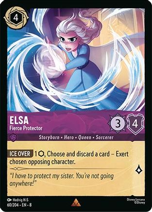 Image of Elsa - Fierce Protector (60/204) - Reign of Jafar Cold Foil