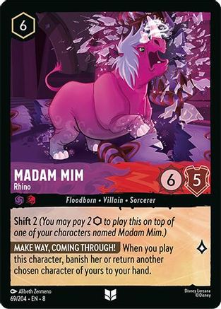 Image of Madam Mim - Rhino (69/204) - Reign of Jafar Cold Foil