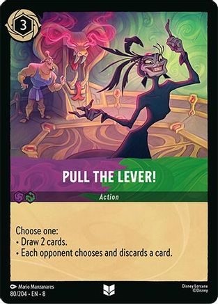 Image of Pull the Lever! (80/204) - Reign of Jafar Cold Foil