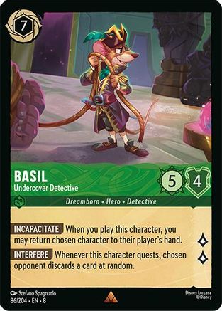Image of Basil - Undercover Detective (86/204) - Reign of Jafar