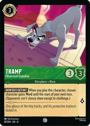 Image of Tramp -Observant Guardian (87/204) - Reign of Jafar Cold Foil