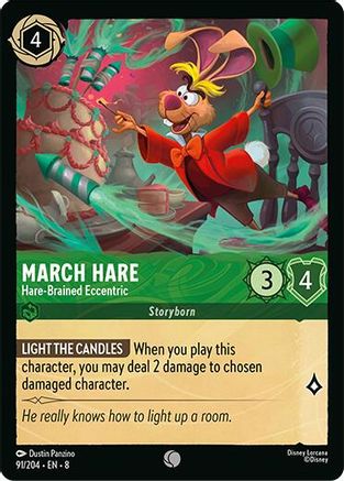 Image of March Hare - Hare-Brained Eccentric (91/204) - Reign of Jafar Cold Foil