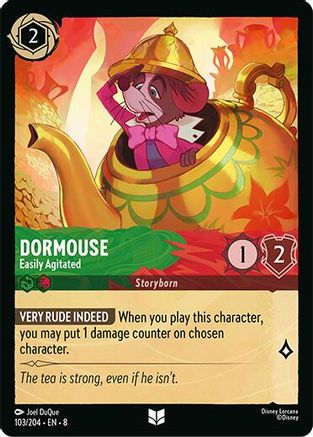 Image of Dormouse - Easily Agitated (103/204) - Reign of Jafar Cold Foil
