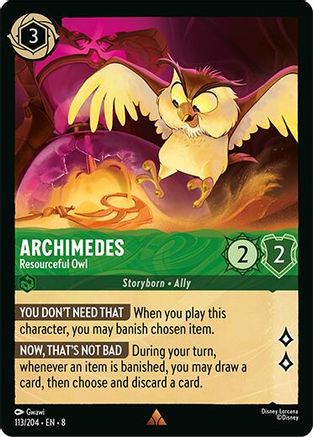 Image of Archimedes - Resourceful Owl (113/204) - Reign of Jafar