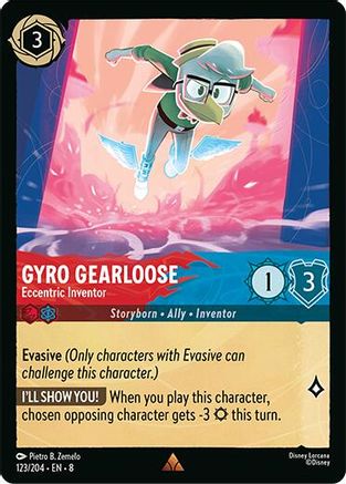 Image of Gyro Gearloose - Eccentric Inventor (123/204) - Reign of Jafar Cold Foil
