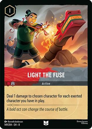 Image of Light the Fuse (149/204) - Reign of Jafar Cold Foil