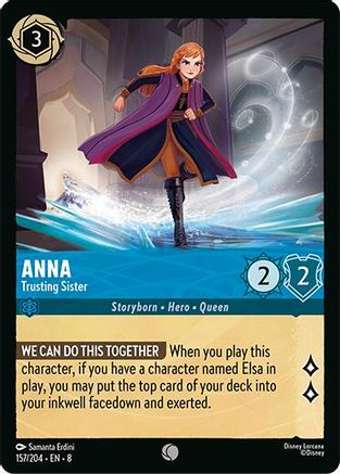 Image of Anna - Trusting Sister (157/204) - Reign of Jafar Cold Foil