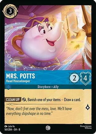 Image of Mrs.Potts - Head Housekeeper (161/204) - Reign of Jafar Cold Foil