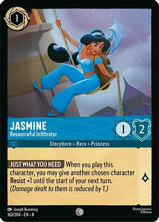 Image of Jasmine - Resourceful Infiltrator (162/204) - Reign of Jafar Cold Foil