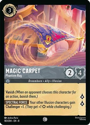 Image of Magic Carpet - Phantom Rug (183/204) - Reign of Jafar Cold Foil