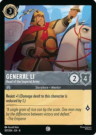 Image of General Li - Head of the Imperial Army (187/204) - Reign of Jafar Cold Foil