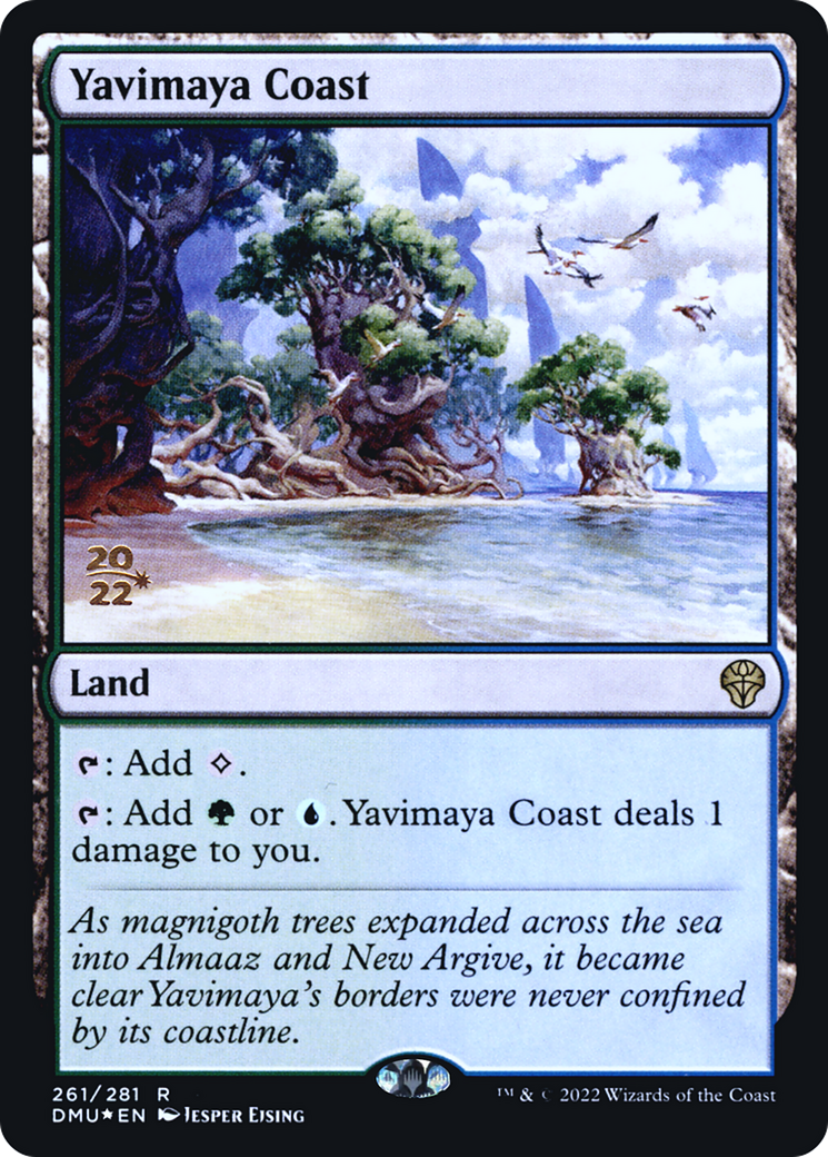 Image of Yavimaya Coast (PRE-261) - Dominaria United Promos Foil