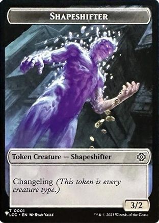 Image of Shapeshifter // Cat Double-Sided Token (LIST-1 // 11) - Secret Lair Drop Series