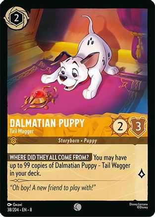 Image of Dalmatian Puppy - Tail Wagger (38/204) - Reign of Jafar Cold Foil